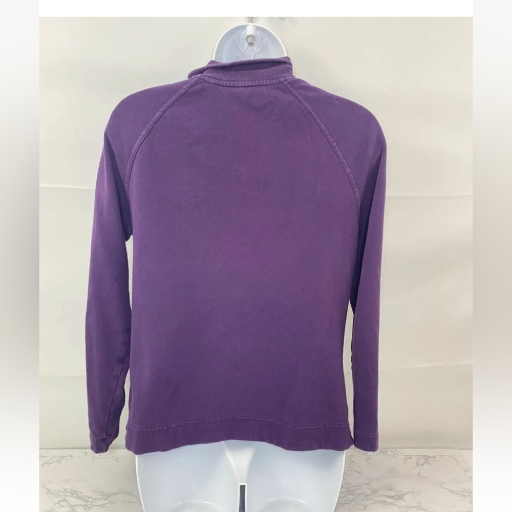 Croft & Barrow Women's Jacket Small Purple Zip Up Pockets Cotton Activew… - Picture 3 of 4